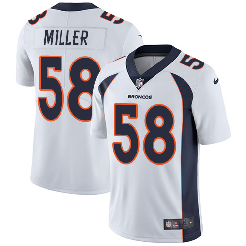 2019 men Denver Broncos #58 Miller white Nike Vapor Untouchable Limited NFL Jersey->denver broncos->NFL Jersey